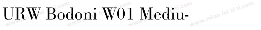 URW Bodoni W01 Mediu字体转换